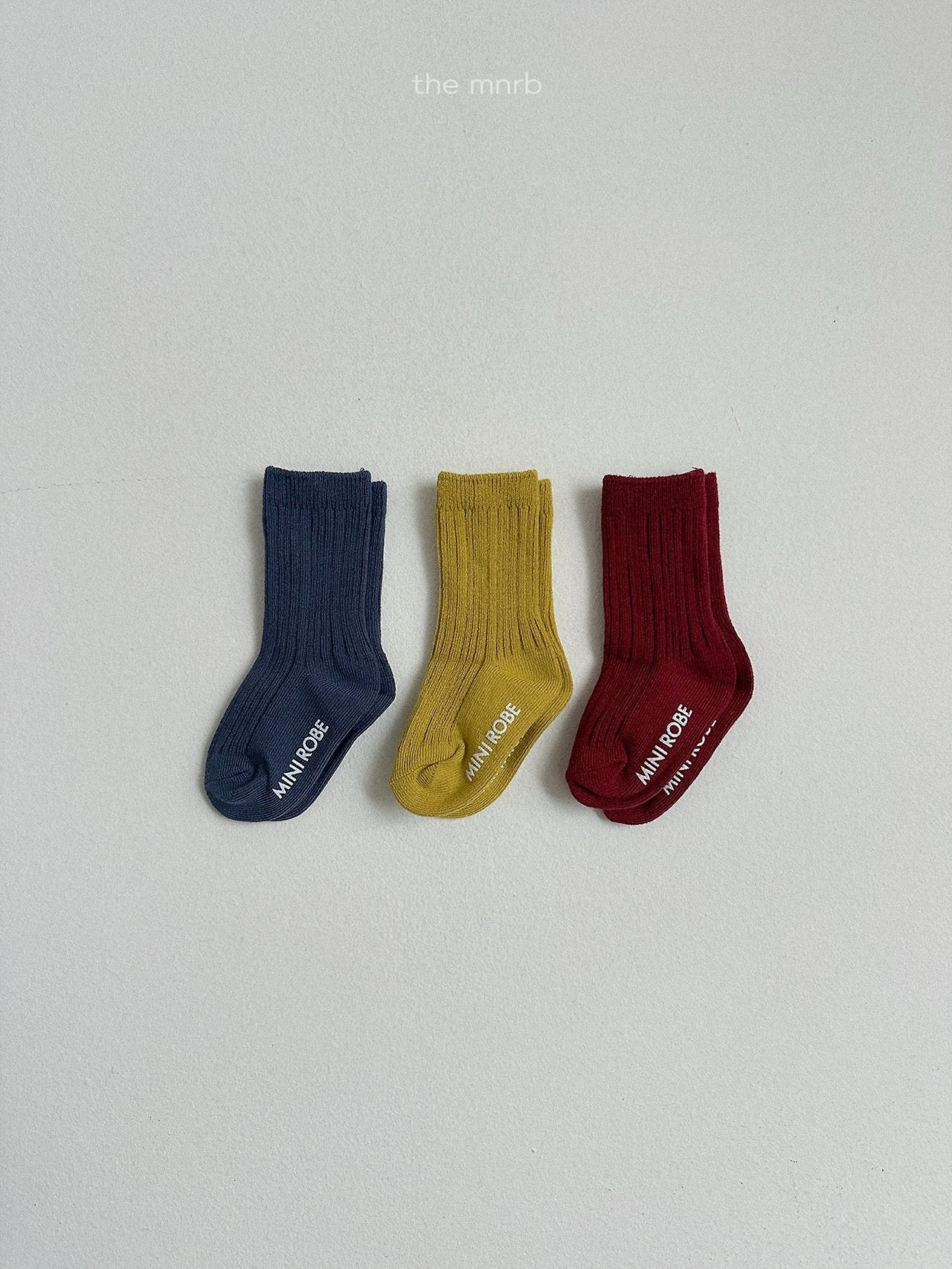 Cotton rib socks (3 piece set)