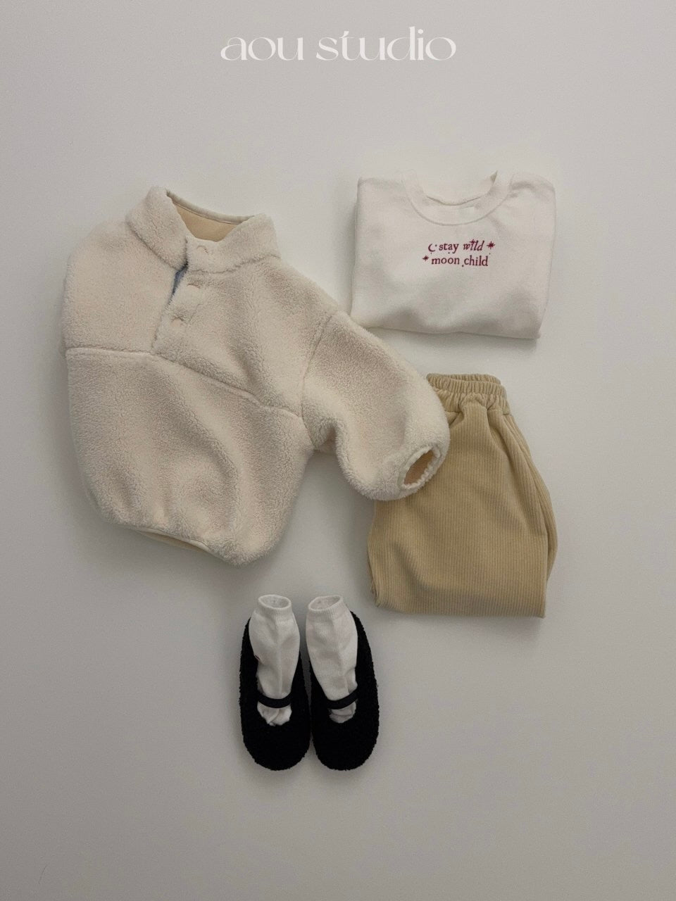 Cream jogger pants