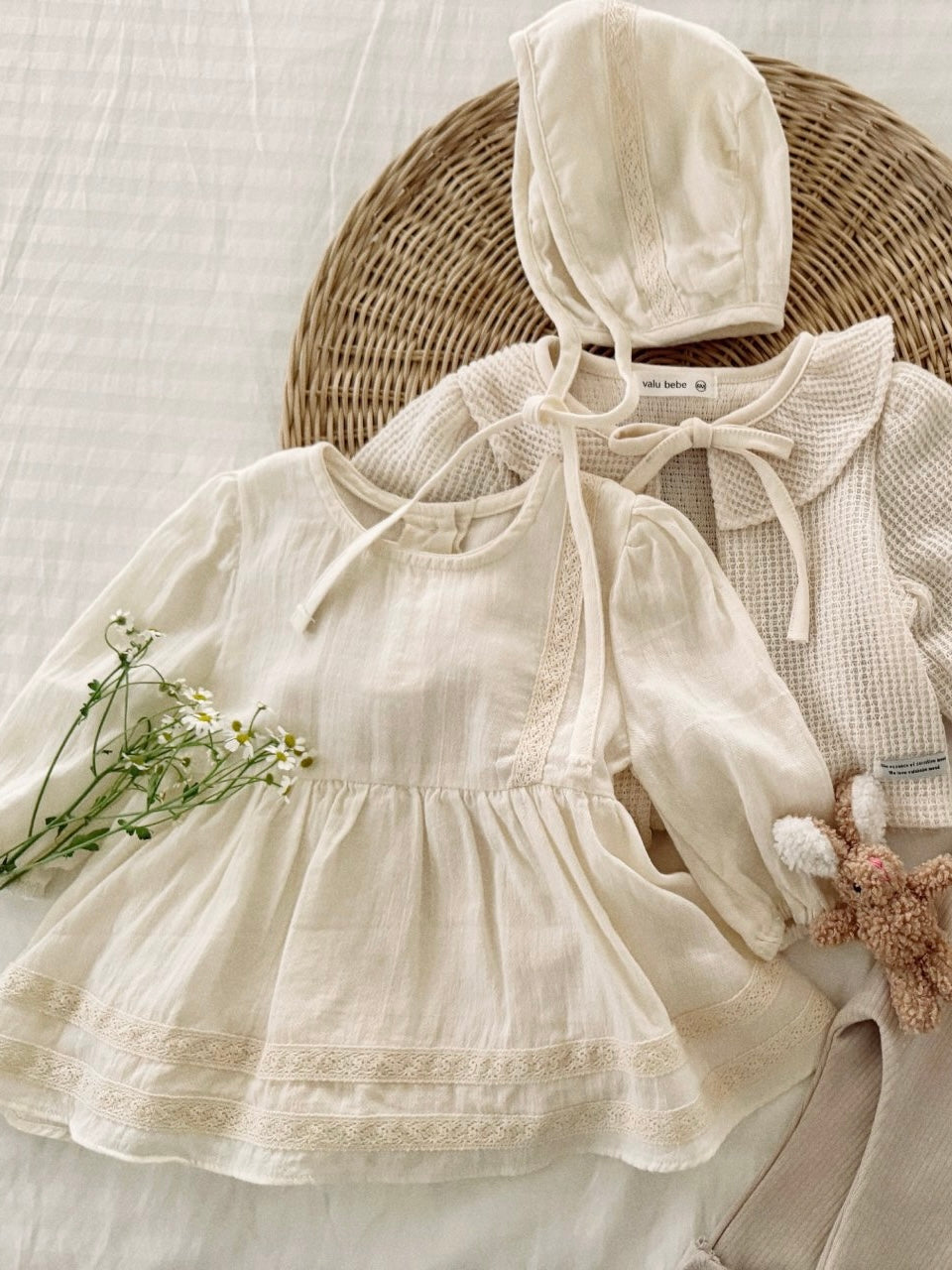 Pintuck baby one piece