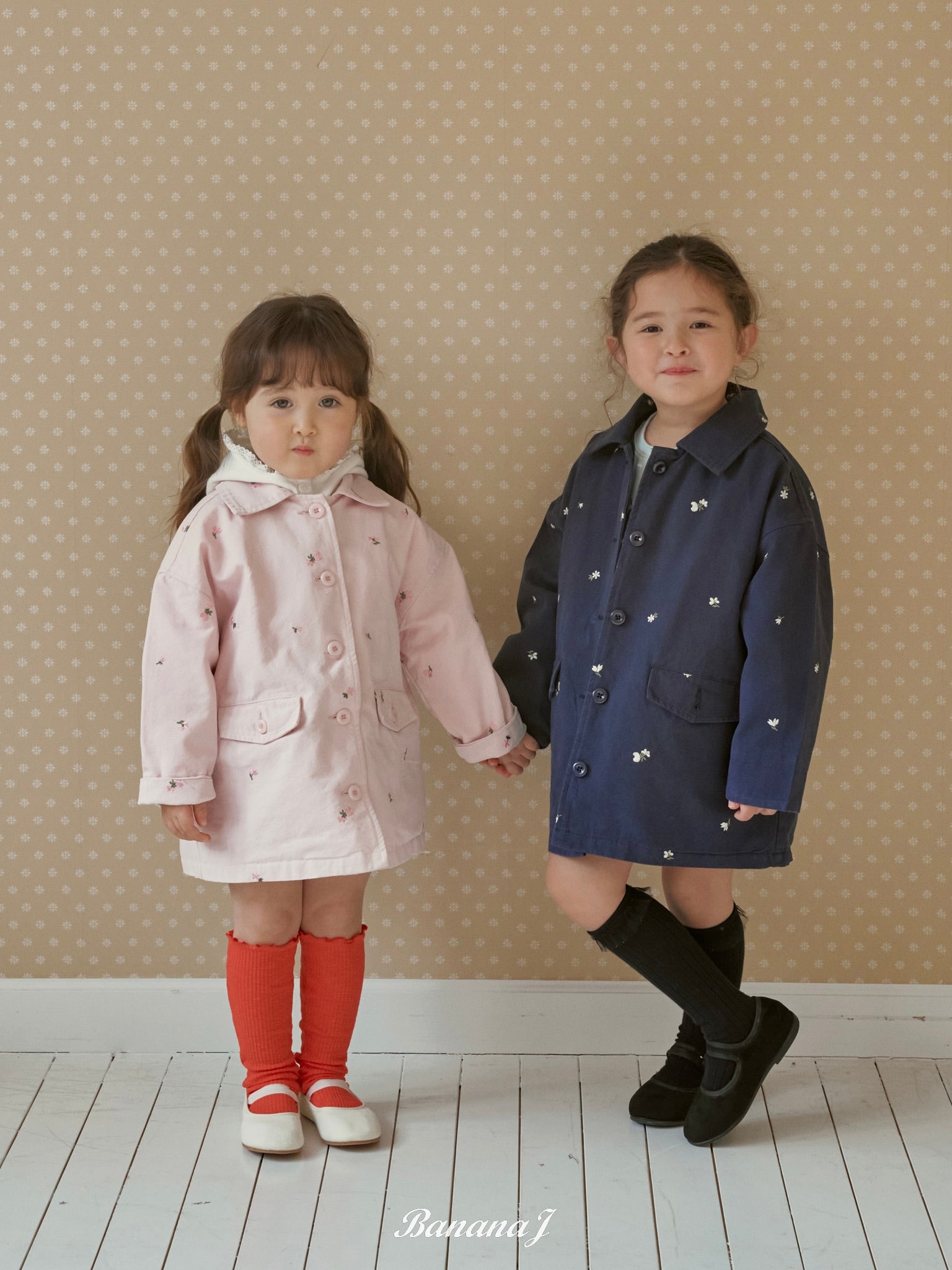 Floral embroidery jacket