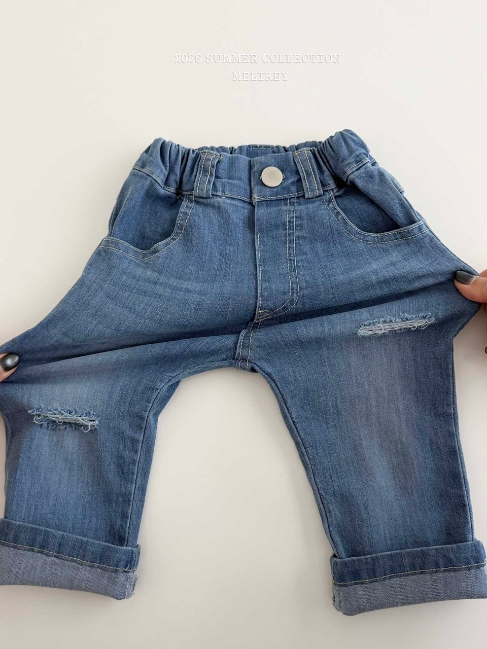 Capri denim pants
