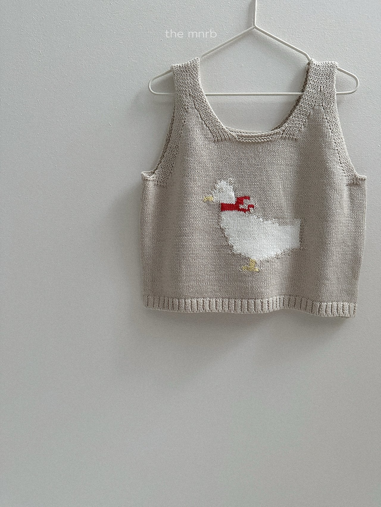 Duck knit vest