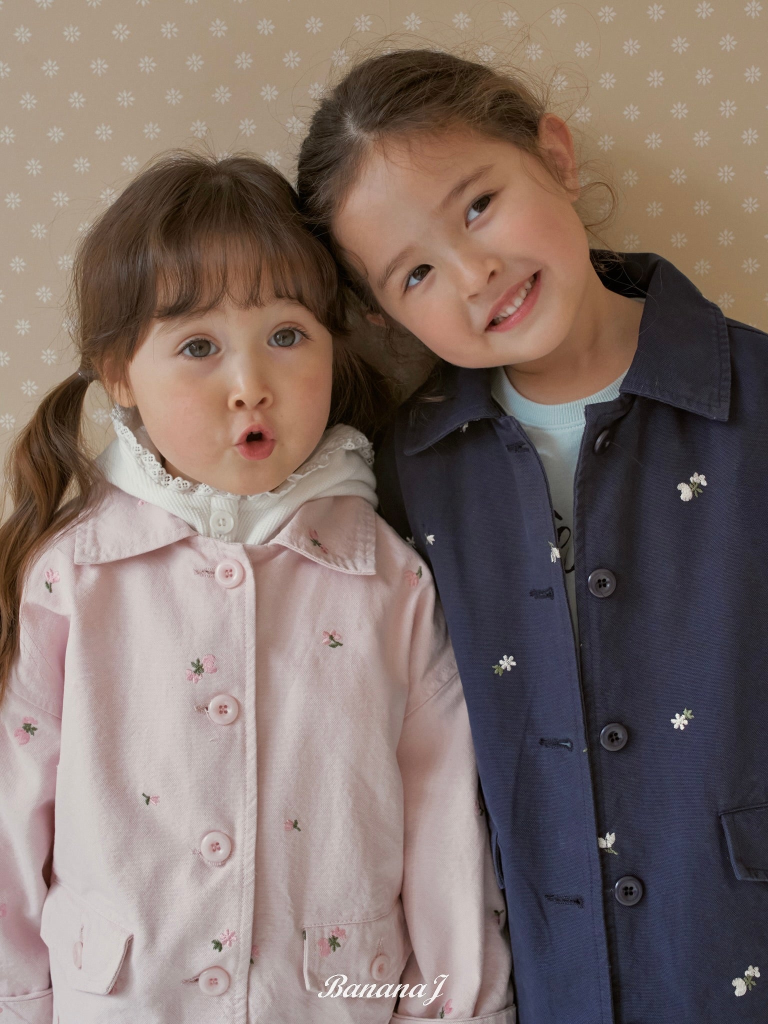 Floral embroidery jacket