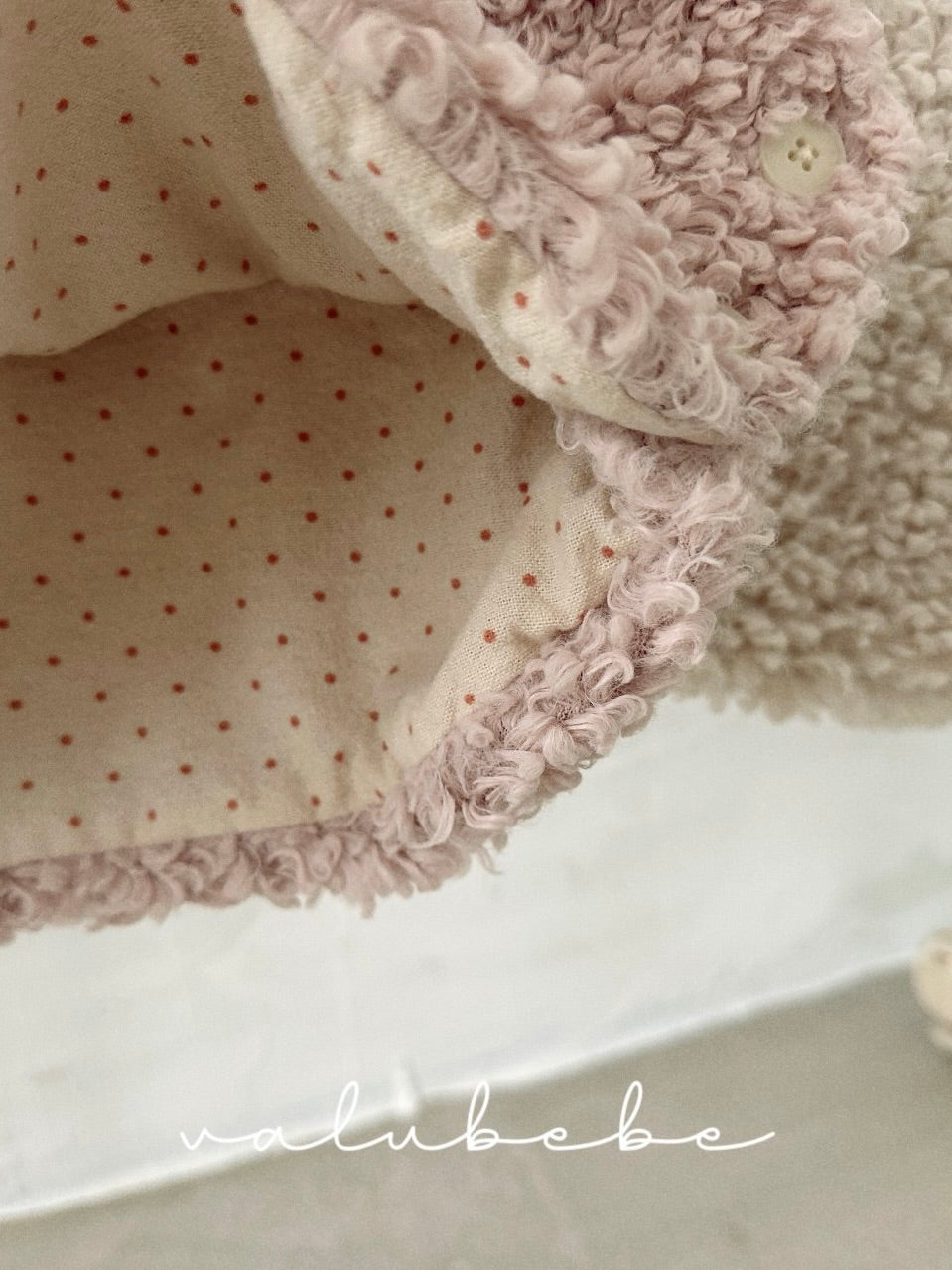 Baby lamb boa vest