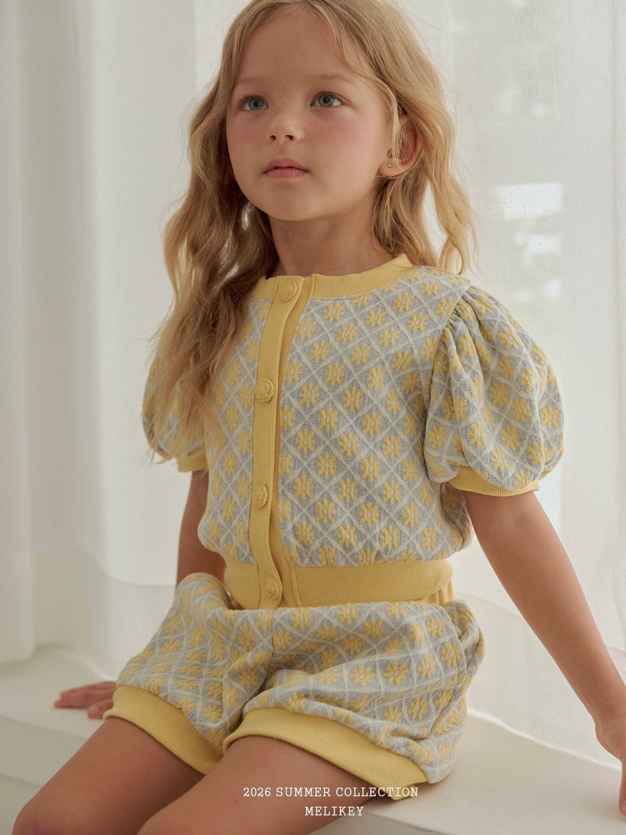 Rika flower puff cardigan