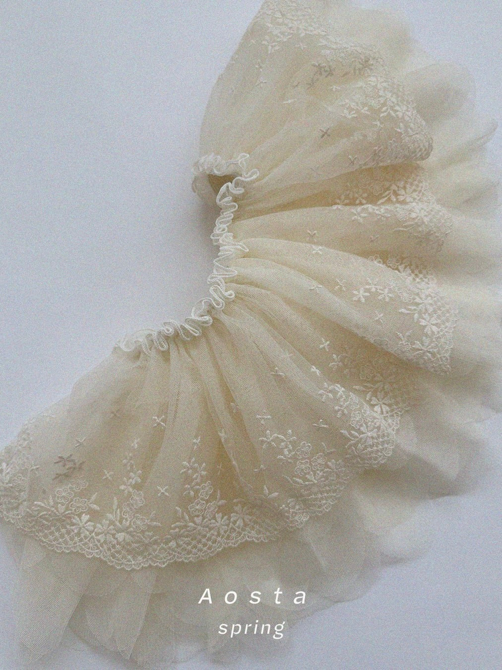 Lace tulle skirt