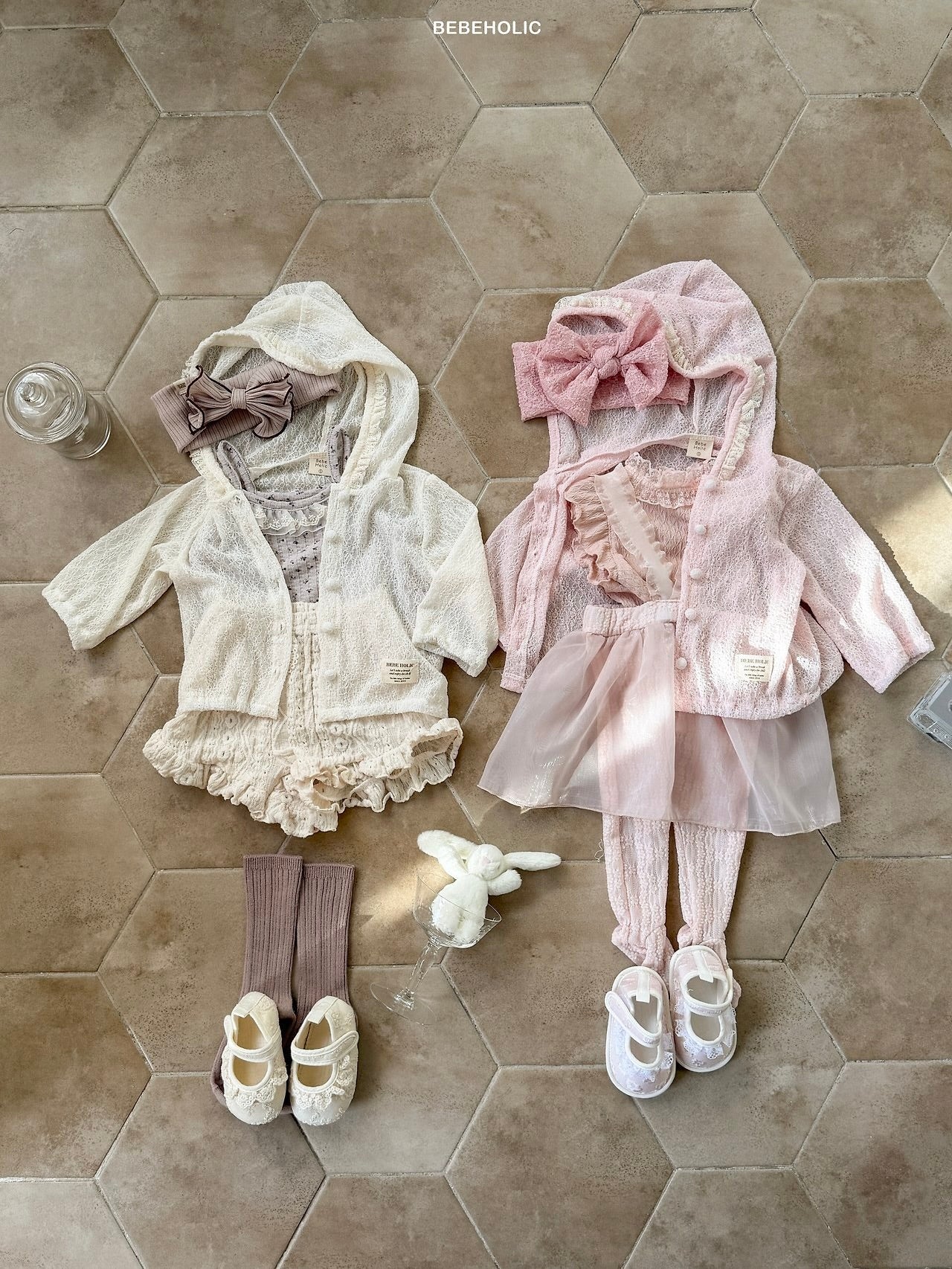 Lace hooded jacket