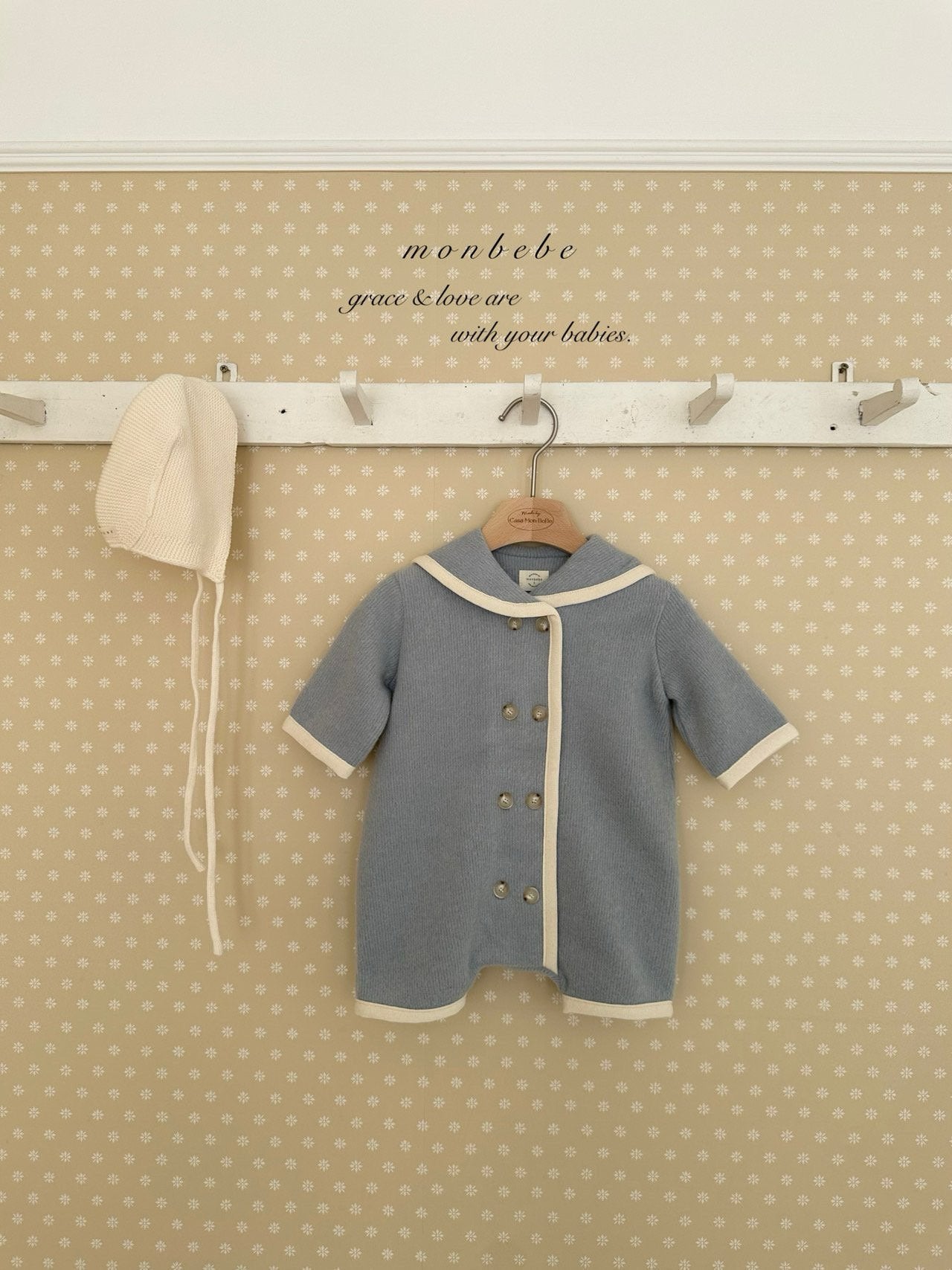 Handmade sailor rompers