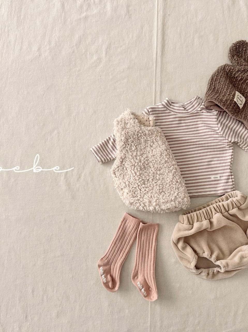 Baby lamb boa vest
