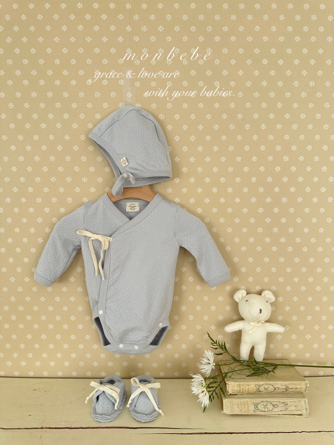 Noah newborn rompers