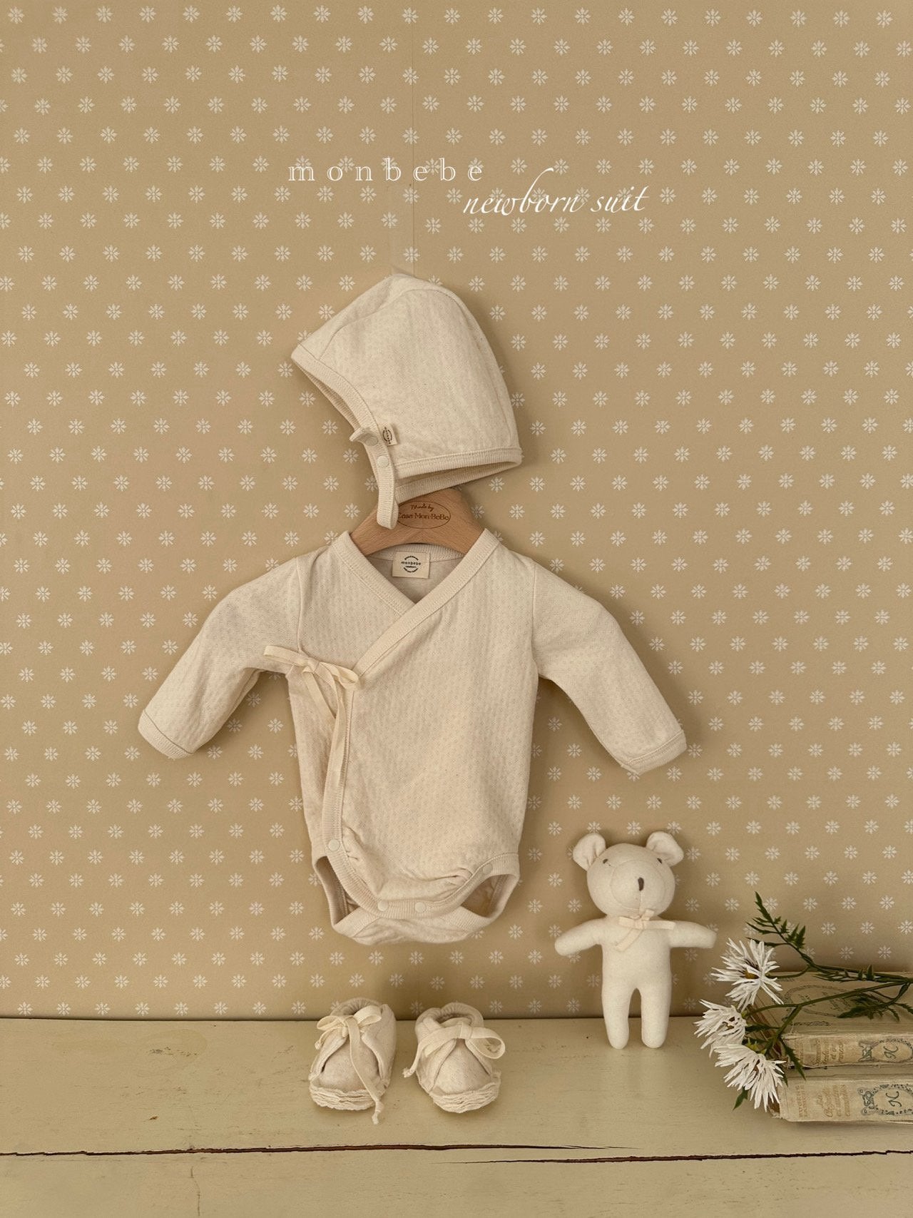 Noah newborn rompers