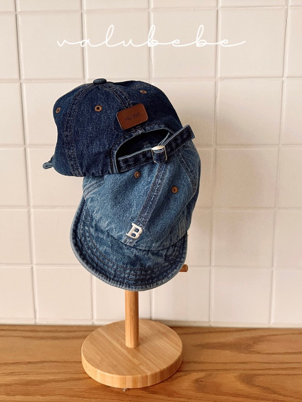 B denim cap