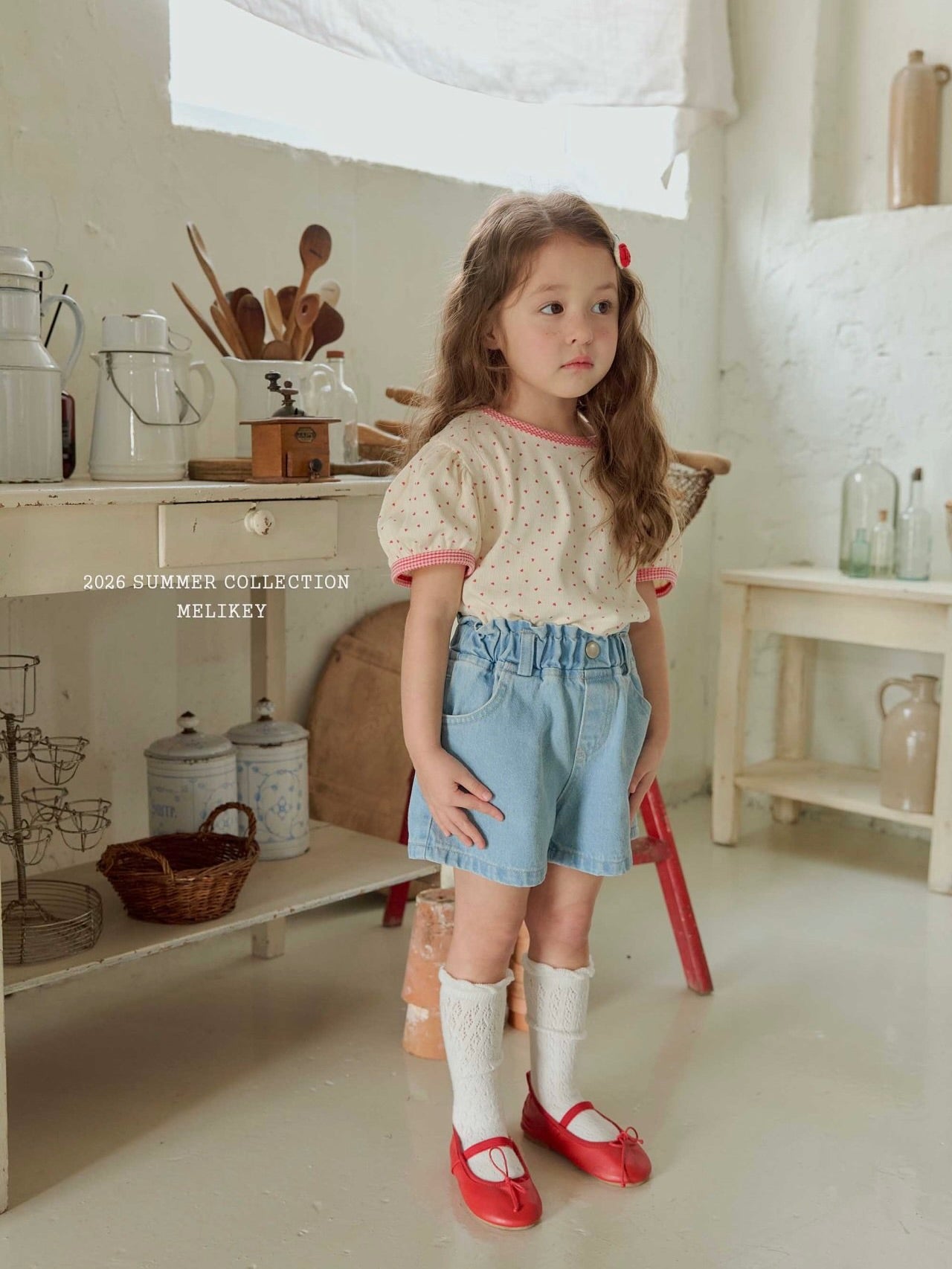 Mini heart puff T shirt