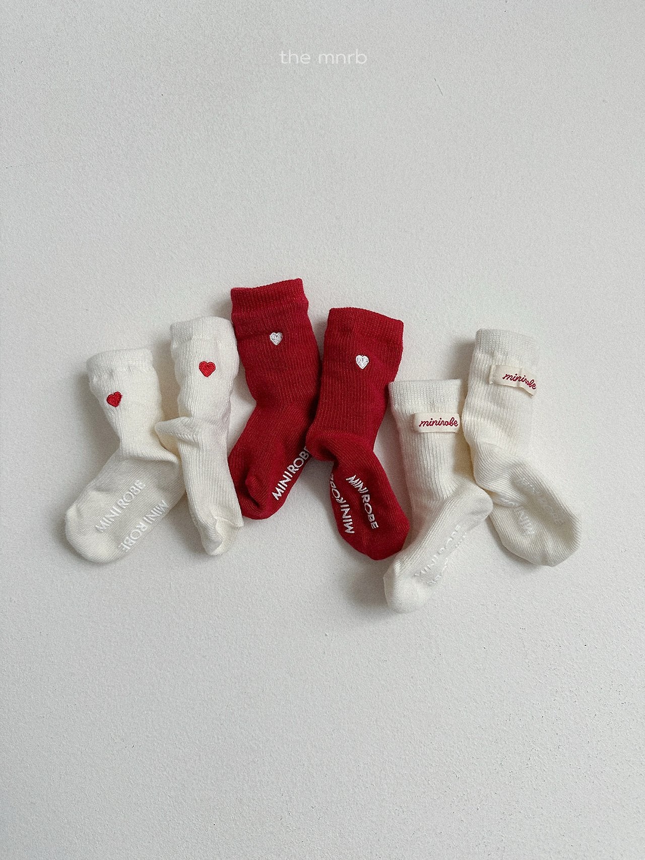 Heart logo socks (3 piece set)