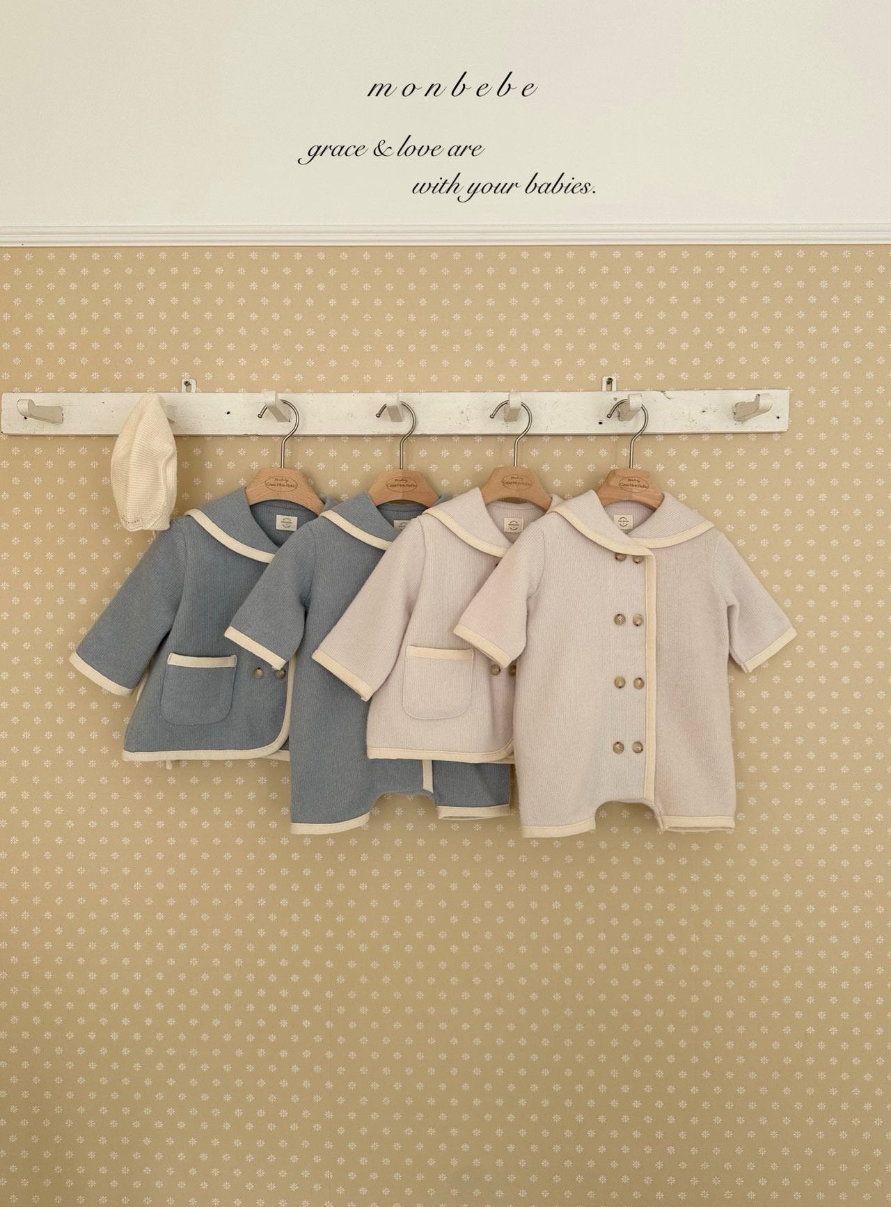 Handmade sailor rompers