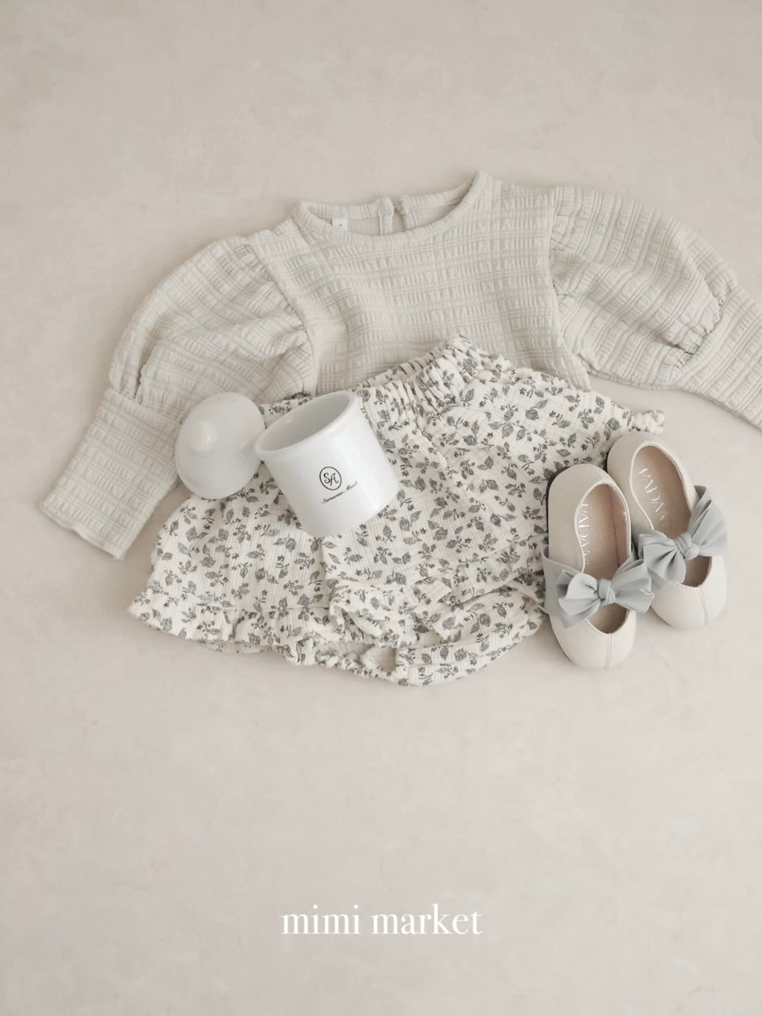 Flower frill cancan skirt