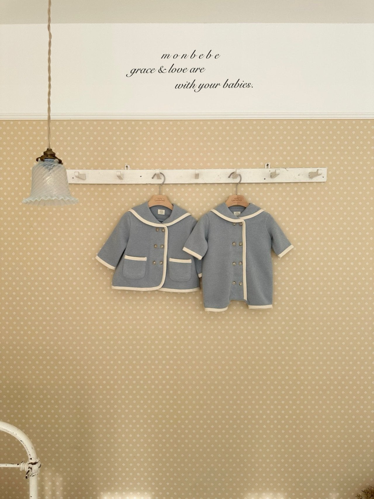 Handmade sailor rompers