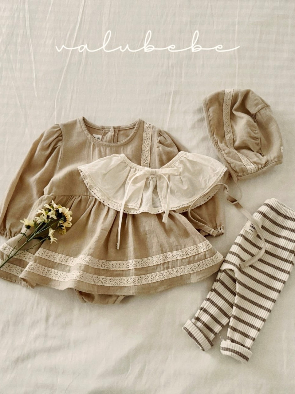 Pintuck baby one piece