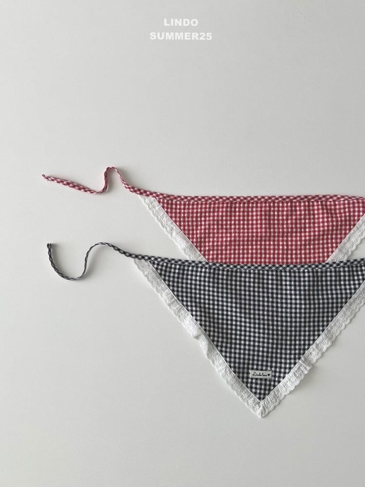Summer check scarf