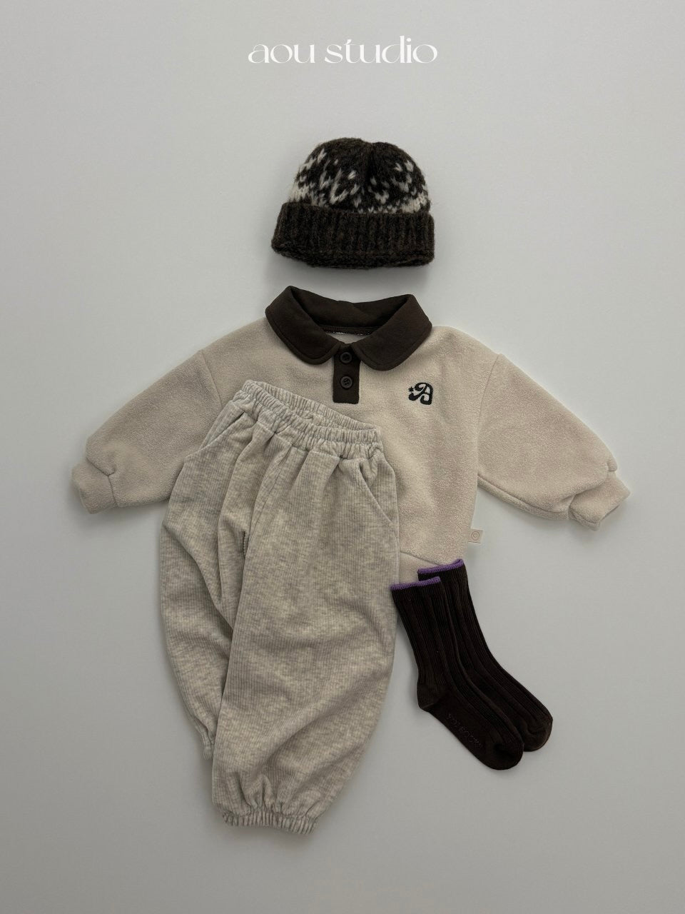 Cream jogger pants