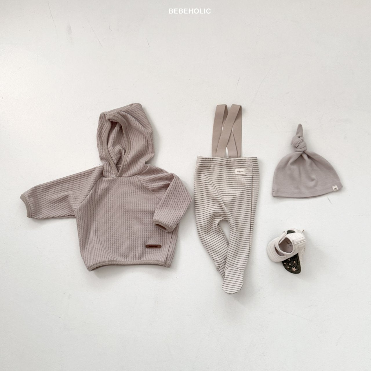 Bebe stripe suspender leggings