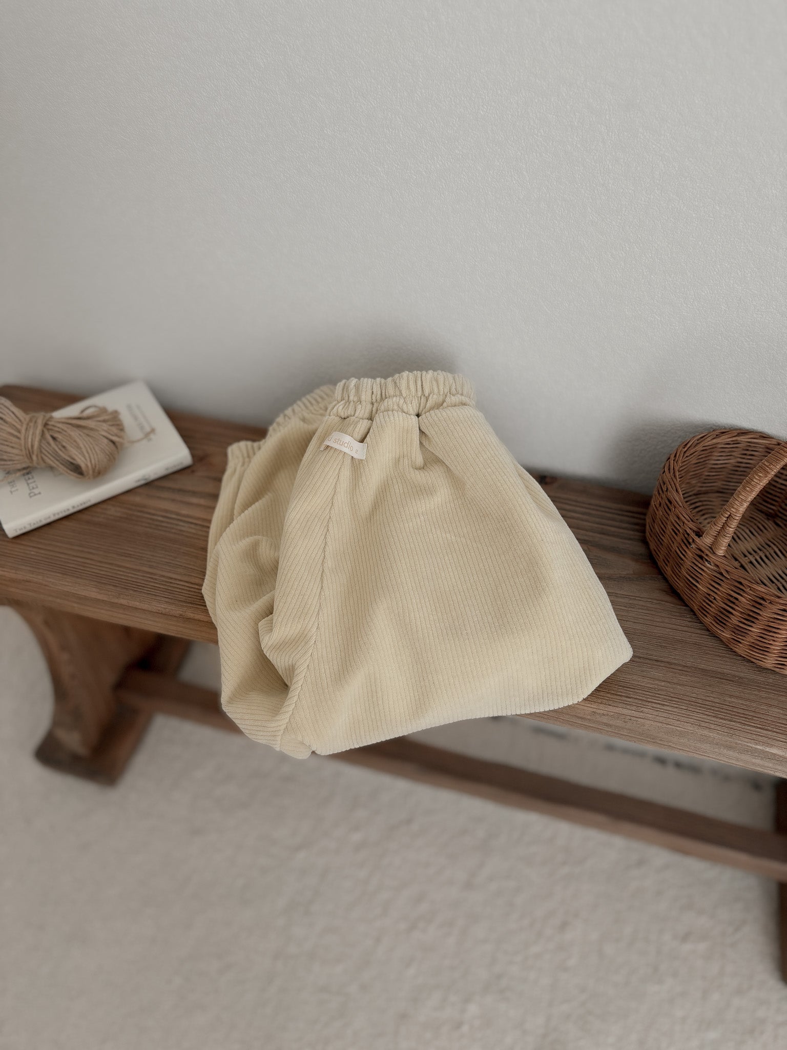 Cream jogger pants