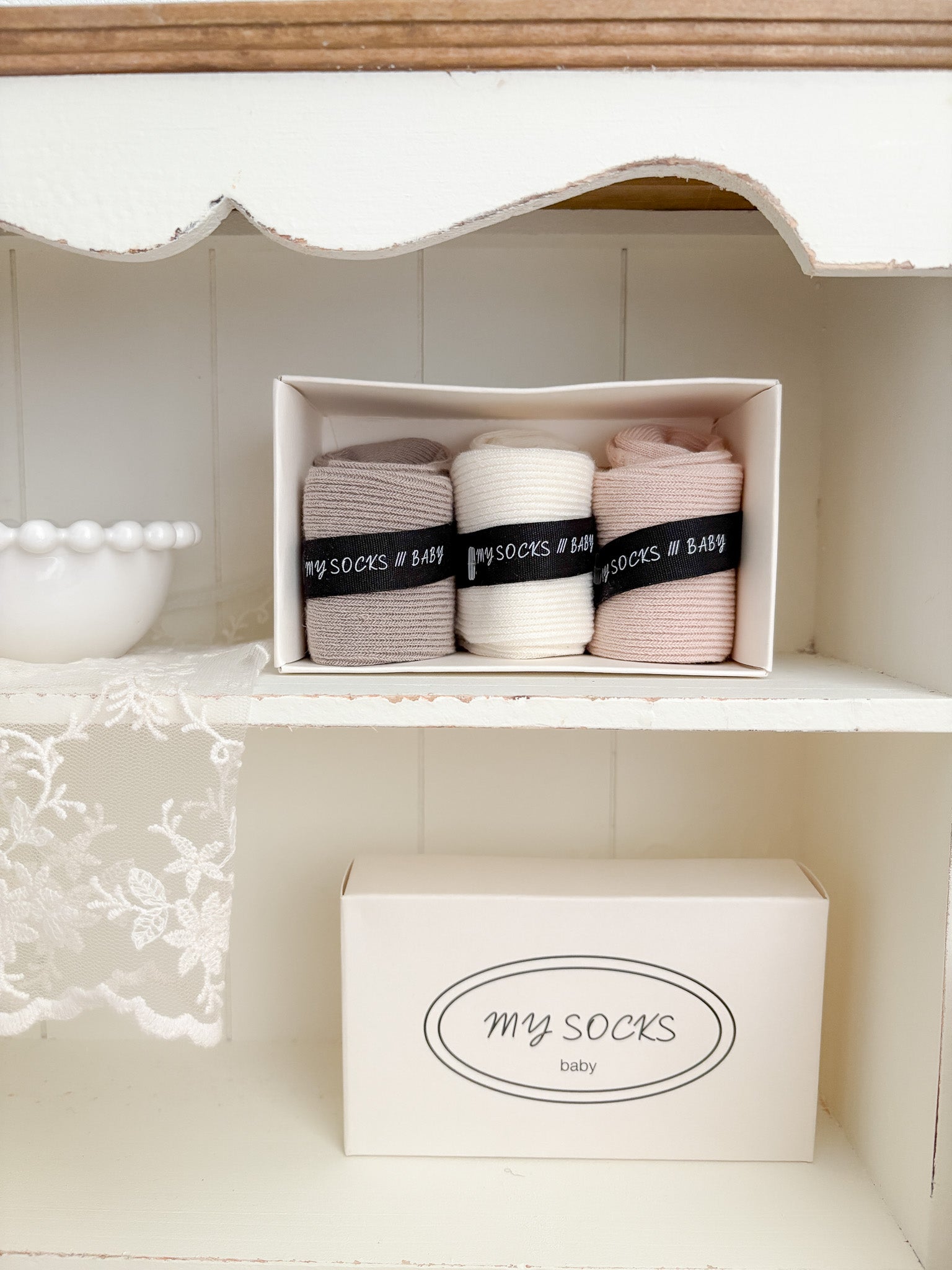 Baby milk socks set