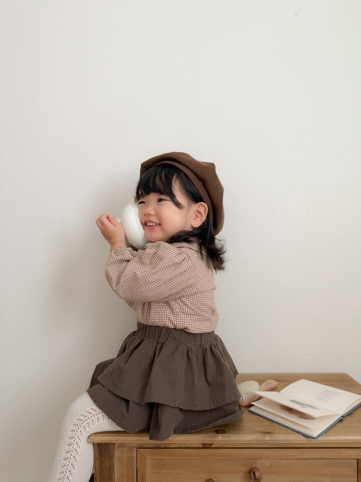 Ribbon collar blouse