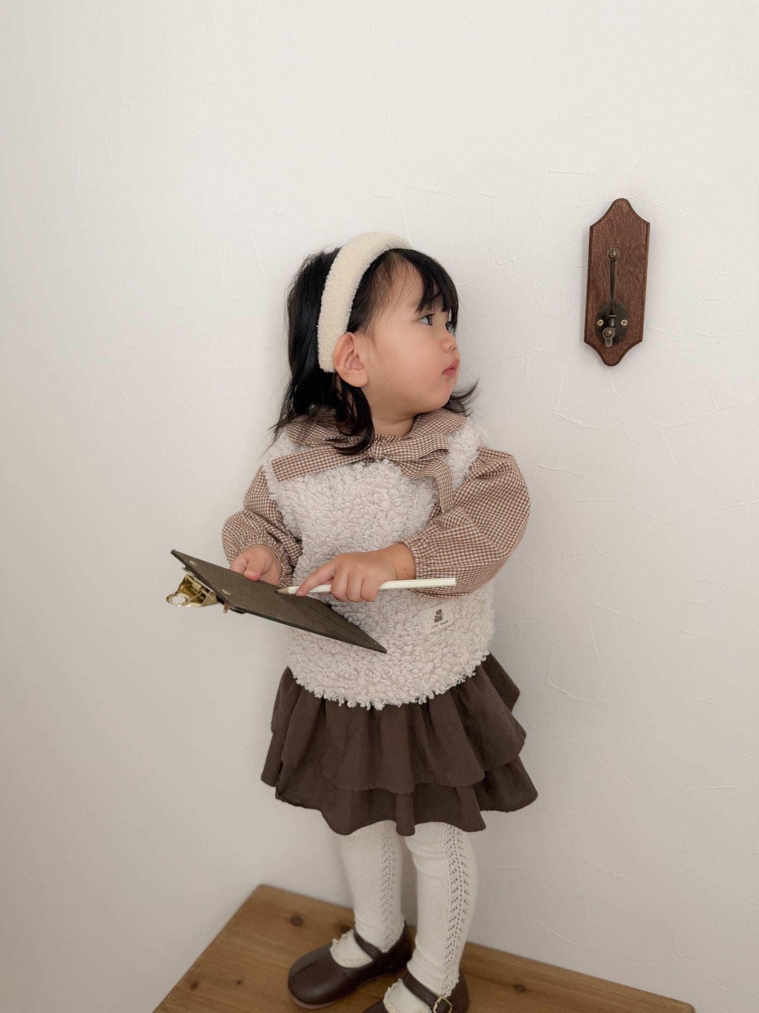Baby lamb boa vest