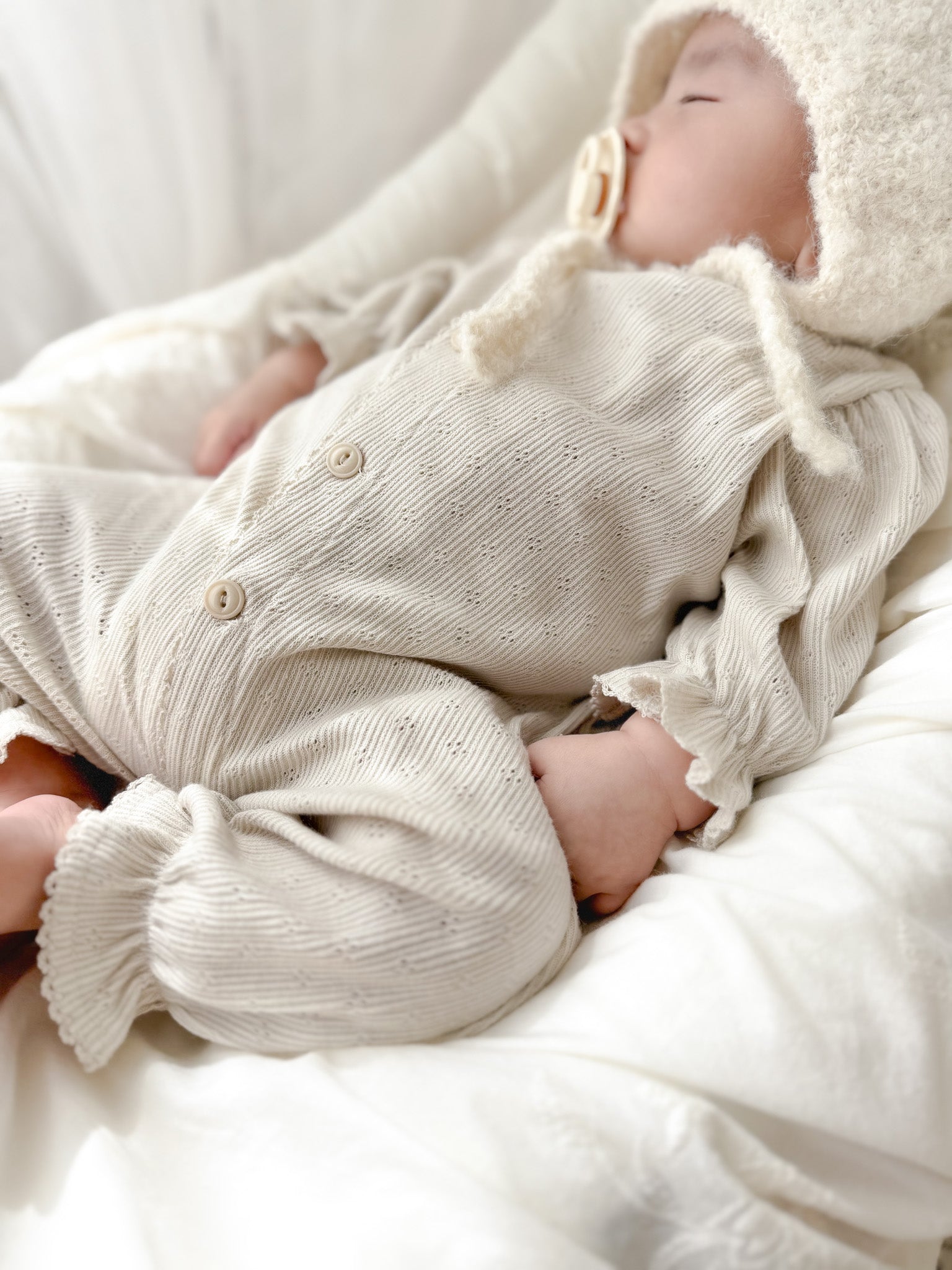 Selina newborn rompers