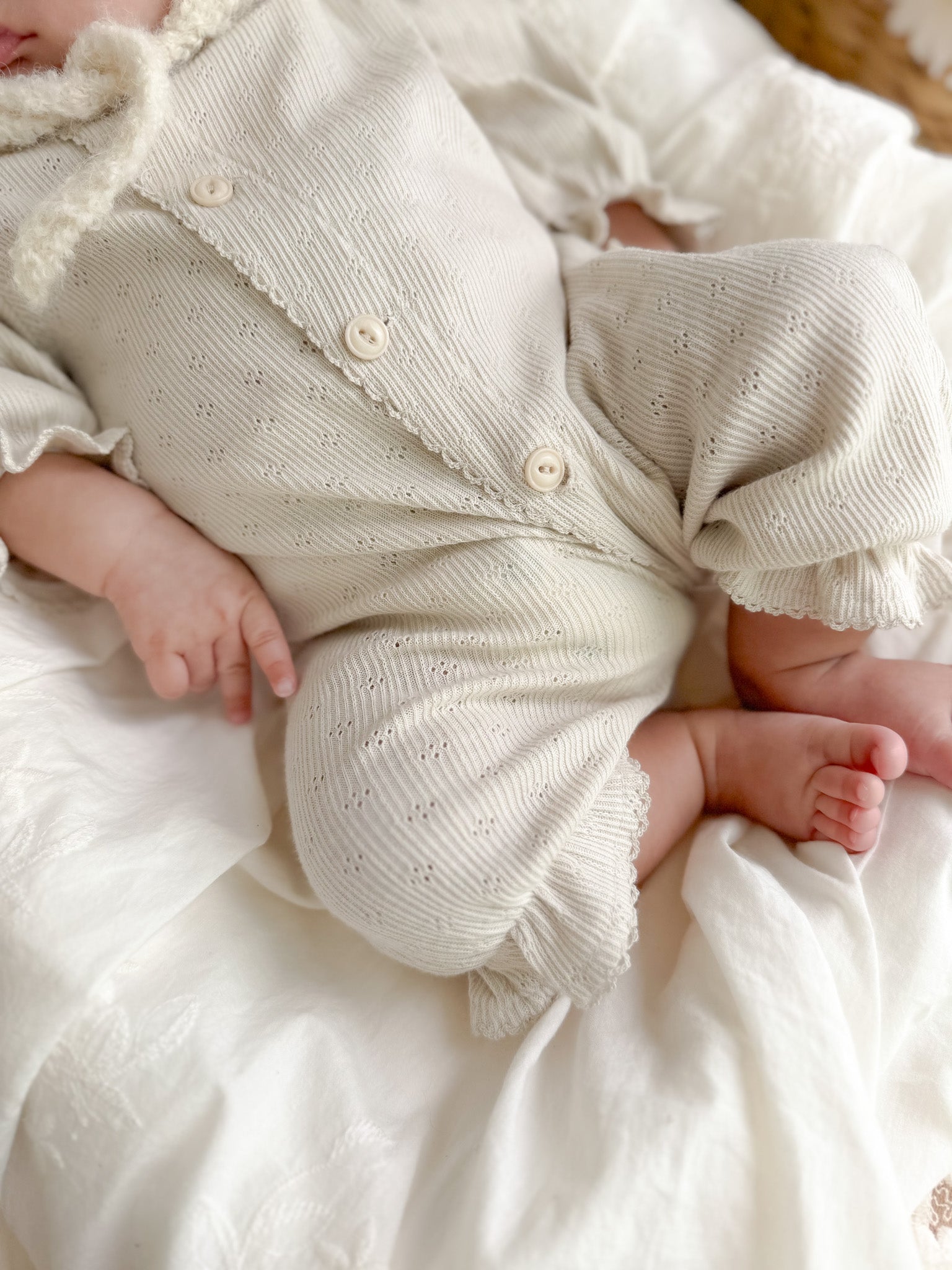 Selina newborn rompers