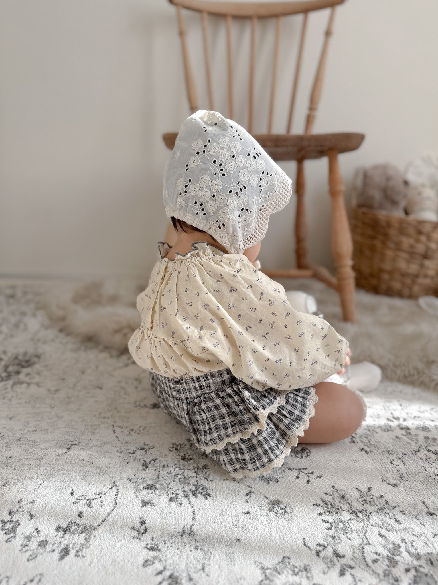 Shirley check frill bloomer