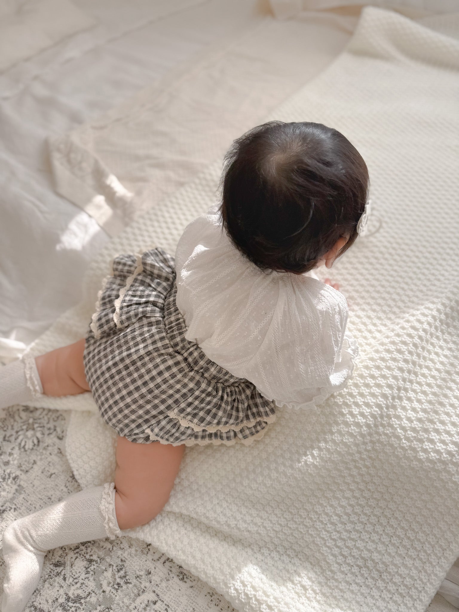 Shirley check frill bloomer