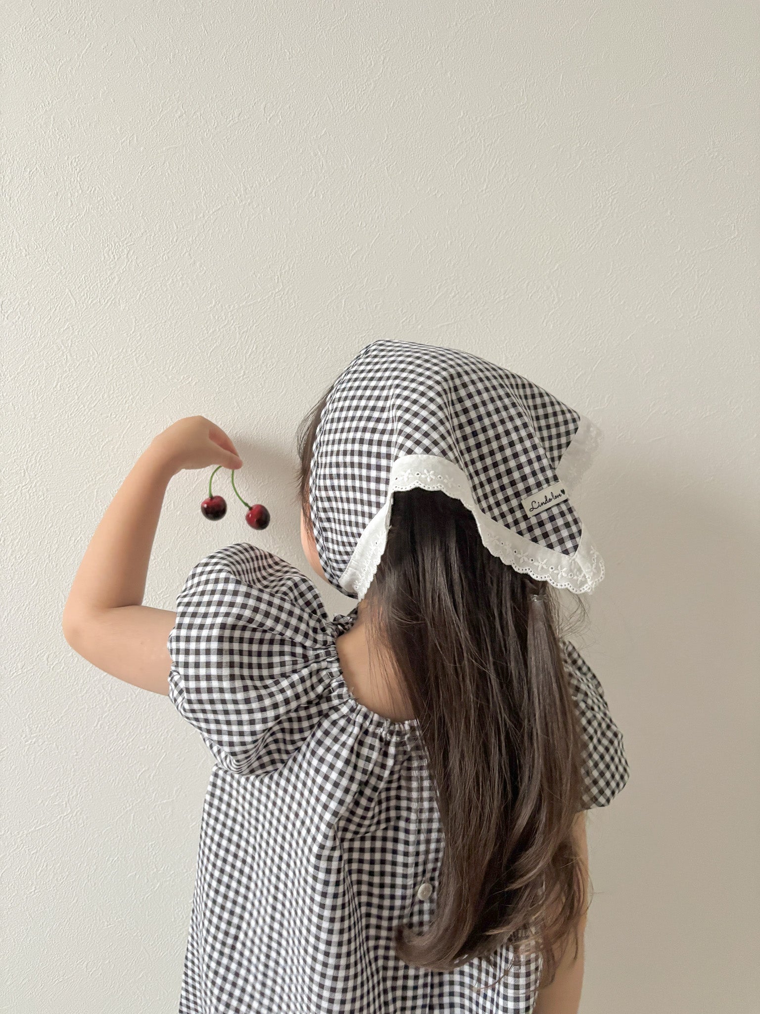 Summer check scarf