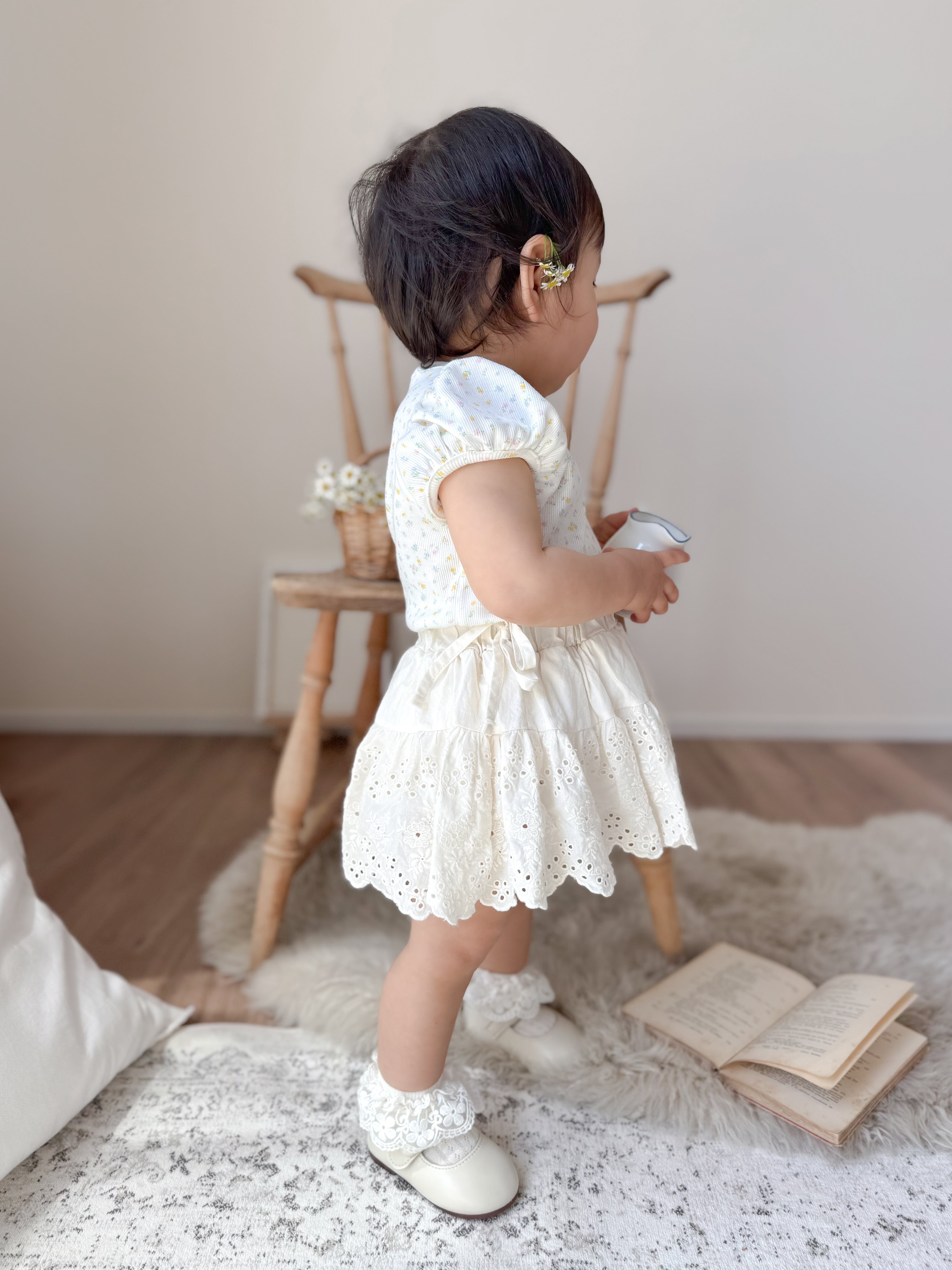 Lala floral puff T