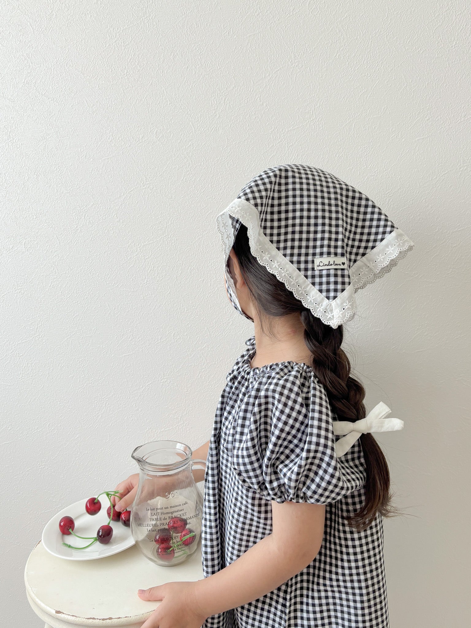 Summer check scarf