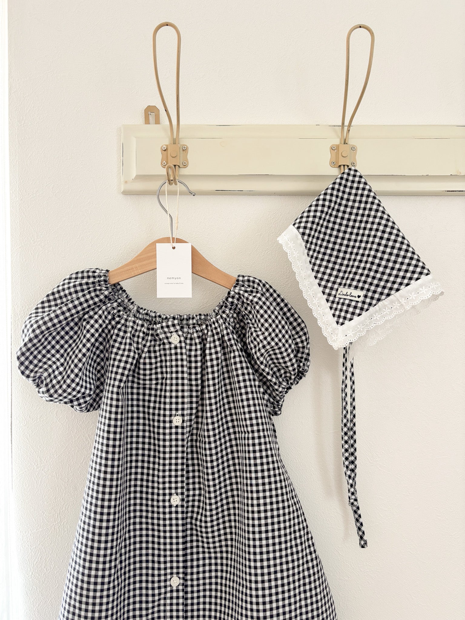 Summer check scarf