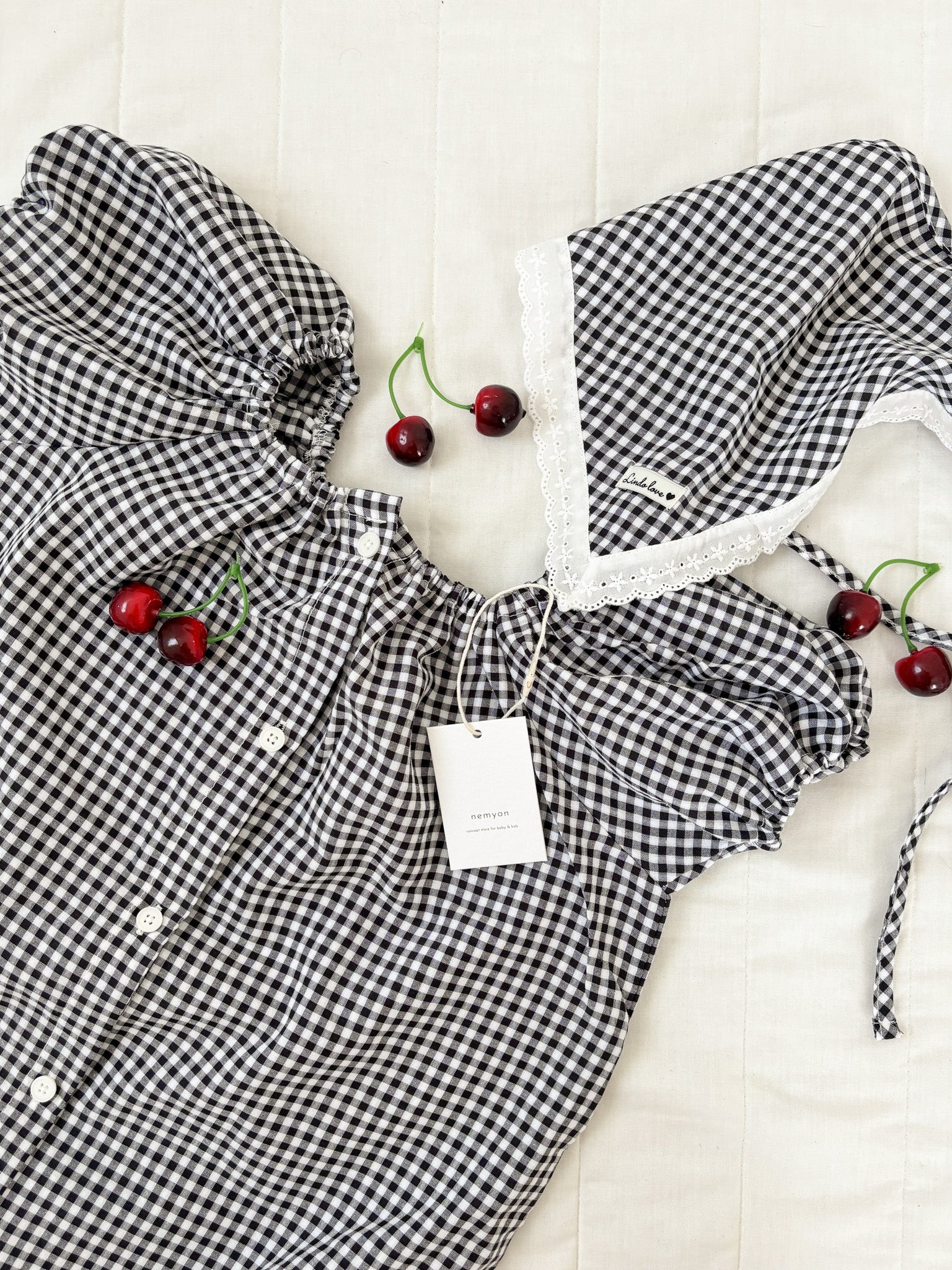 Summer check scarf