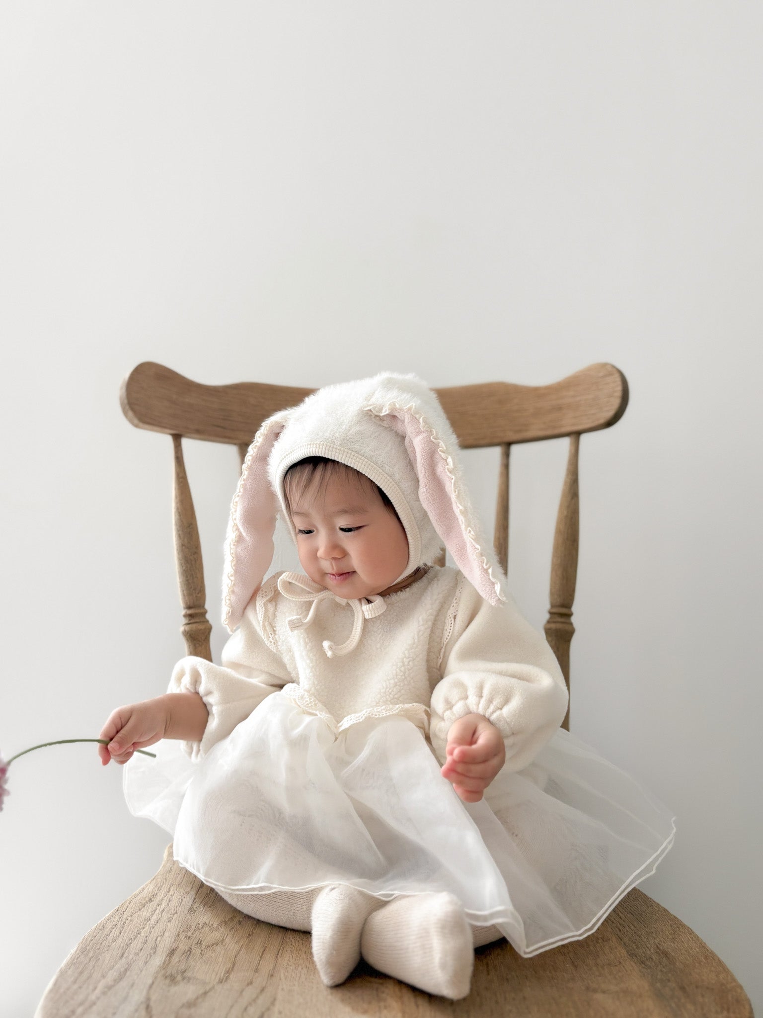 Bunny fur bonnet (baby)