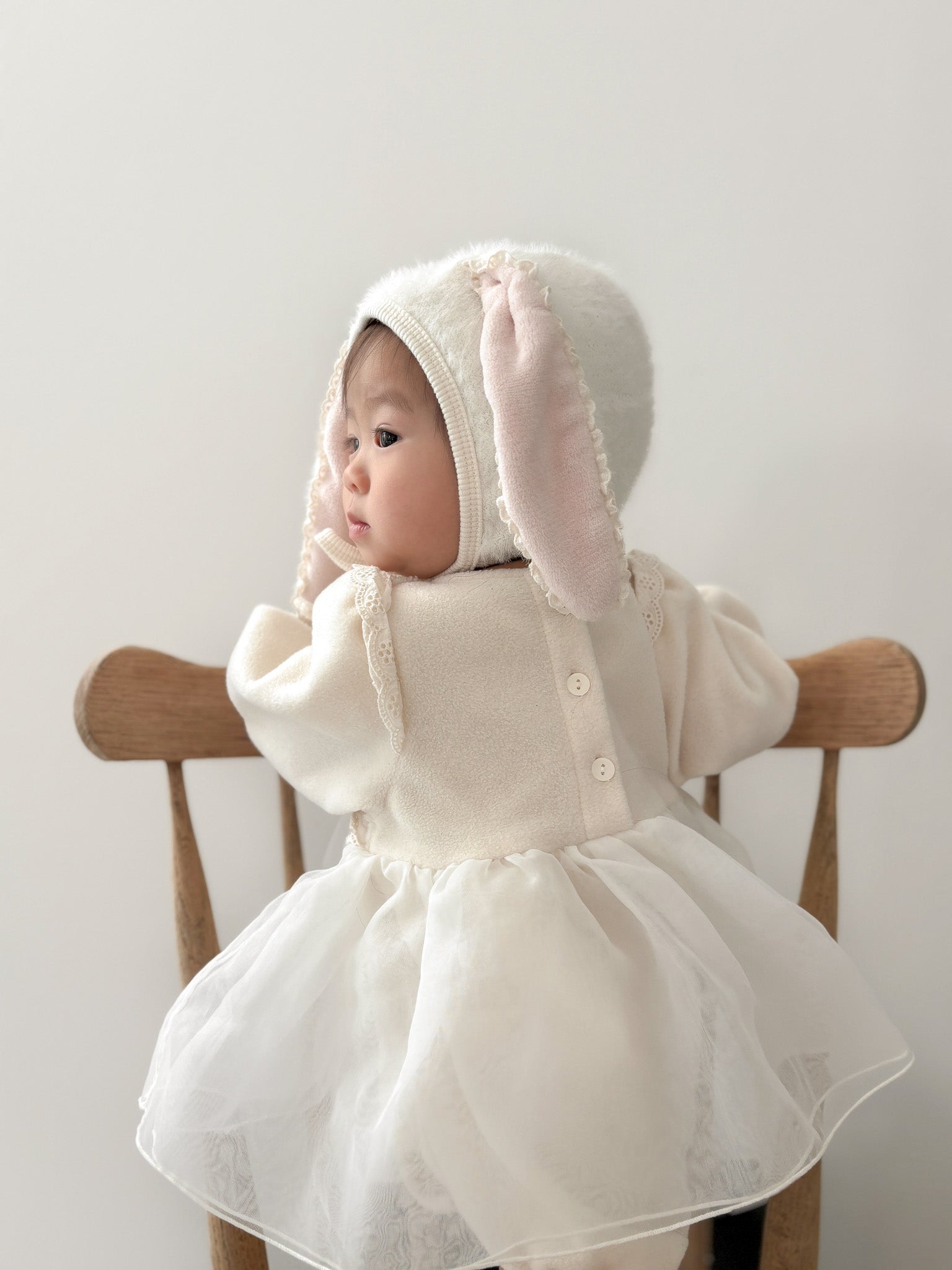 Bunny fur bonnet (baby)
