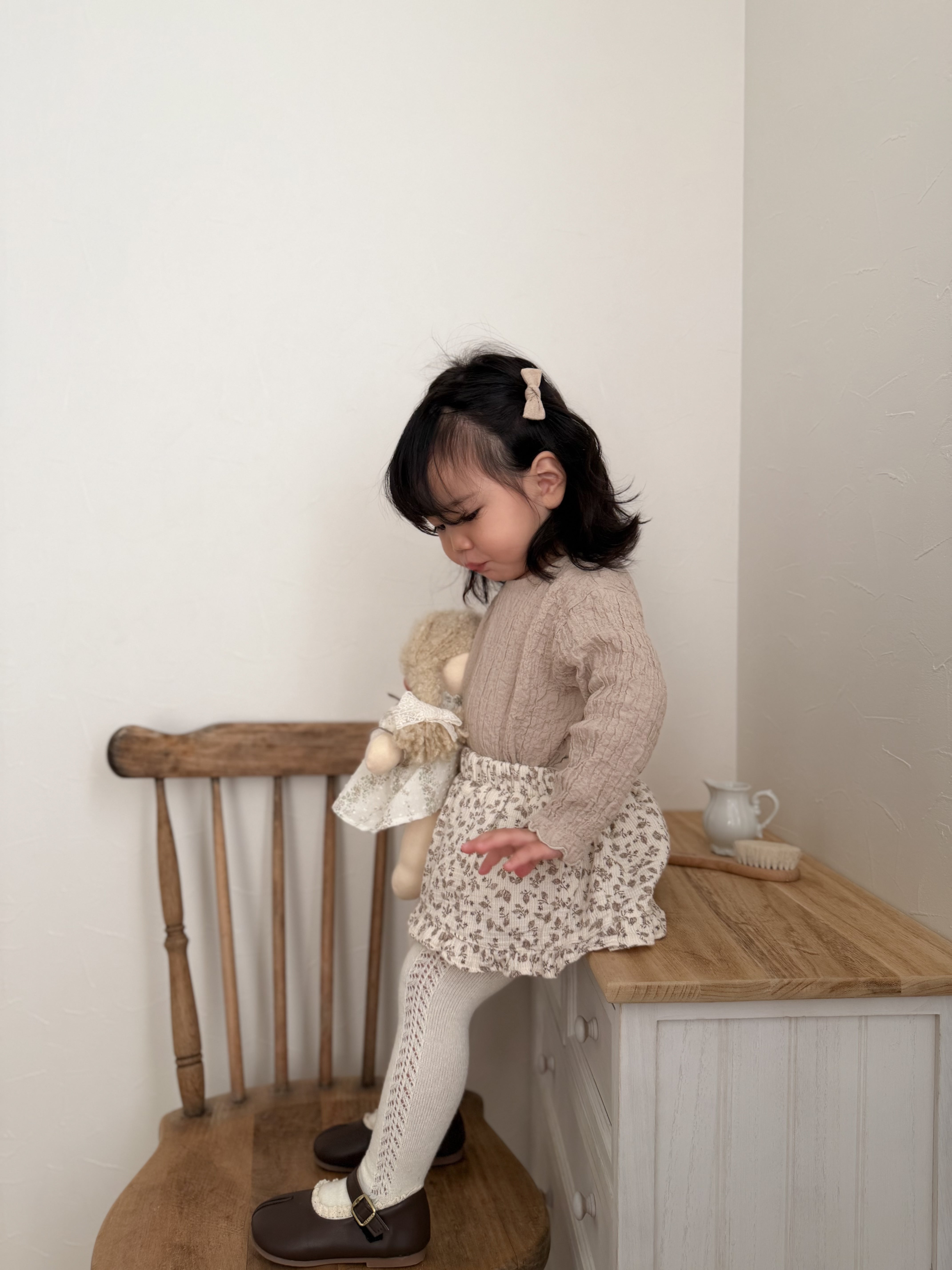 Flower frill cancan skirt