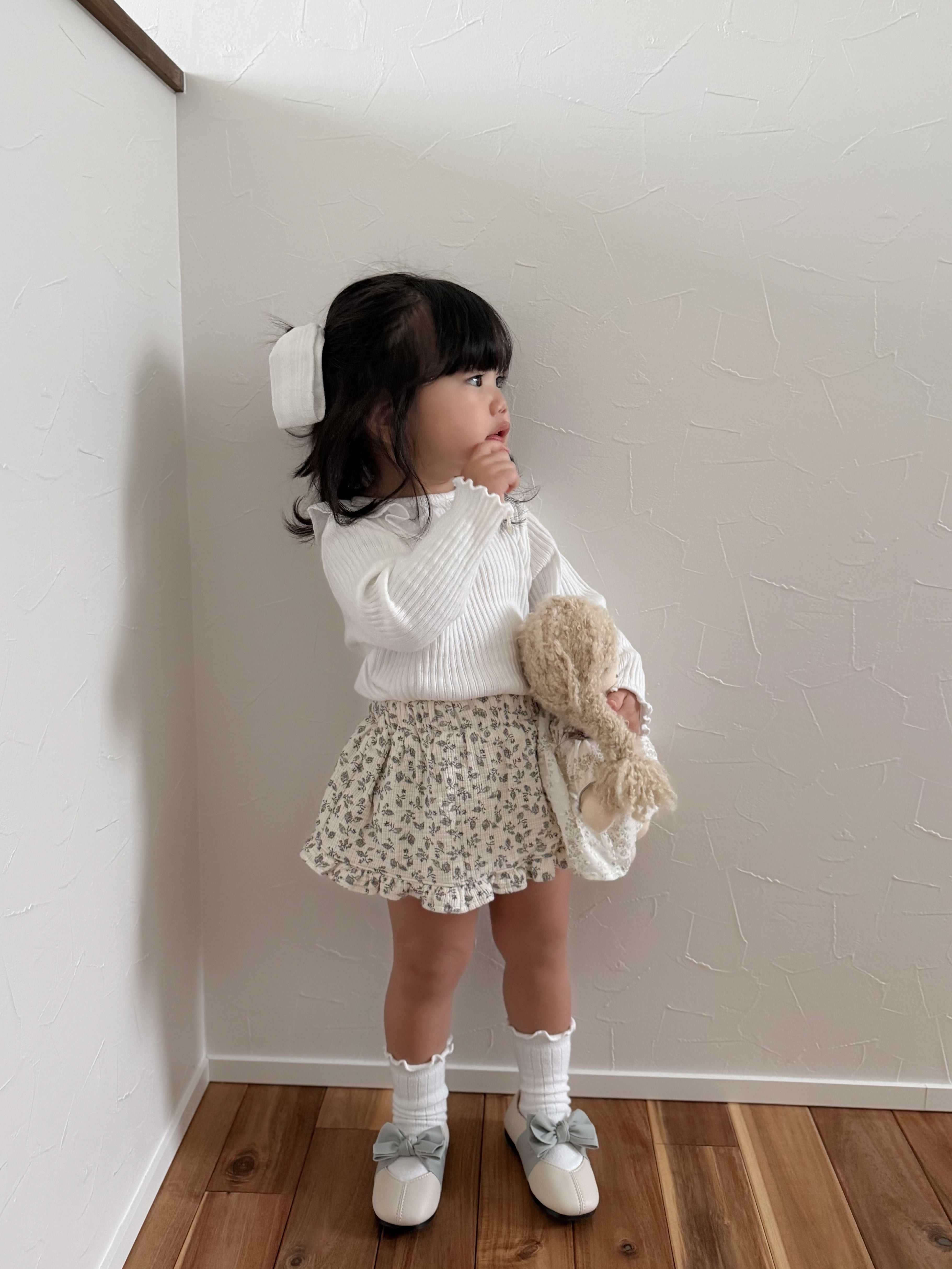 Flower frill cancan skirt