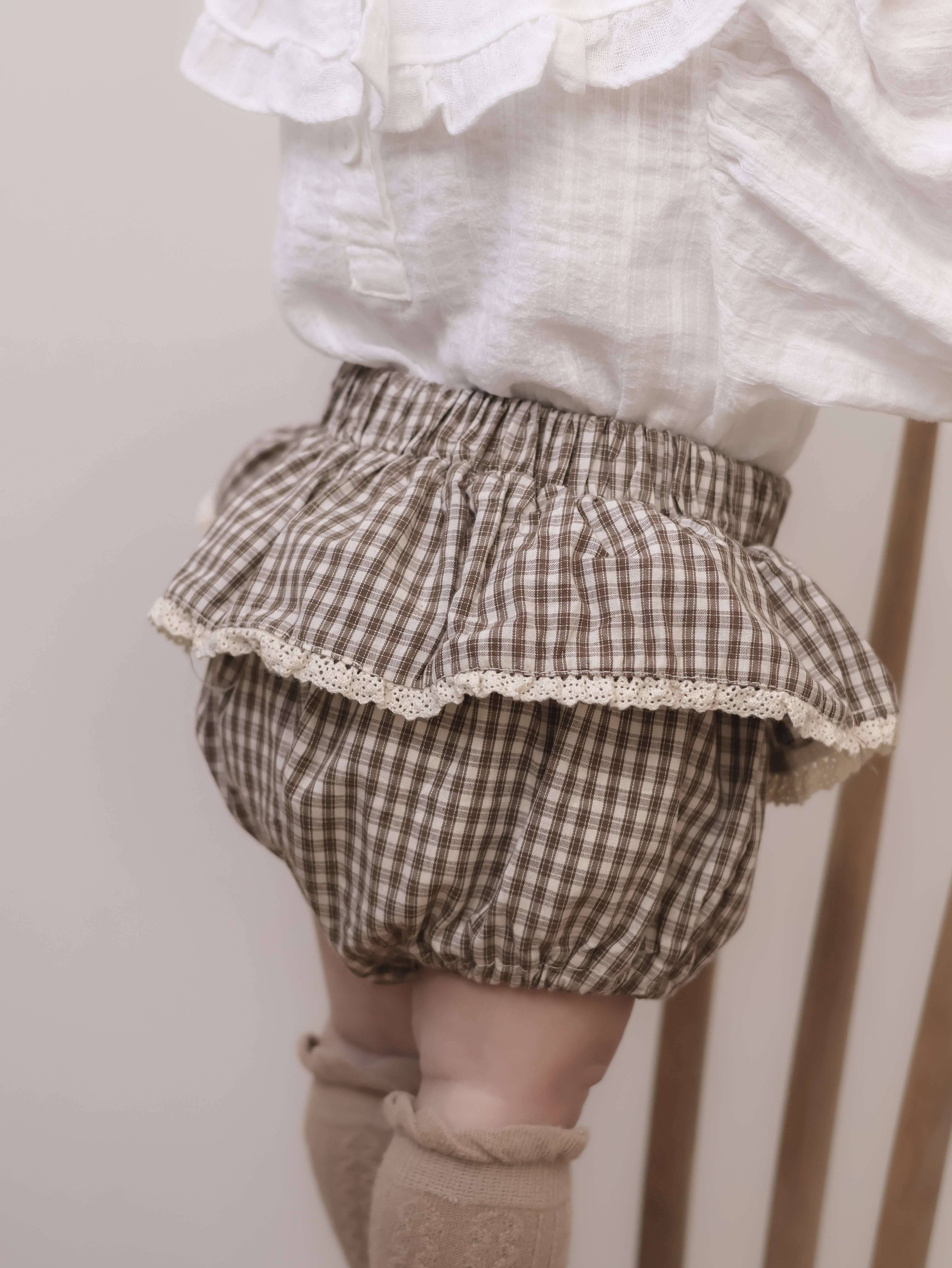 Check frill bloomer