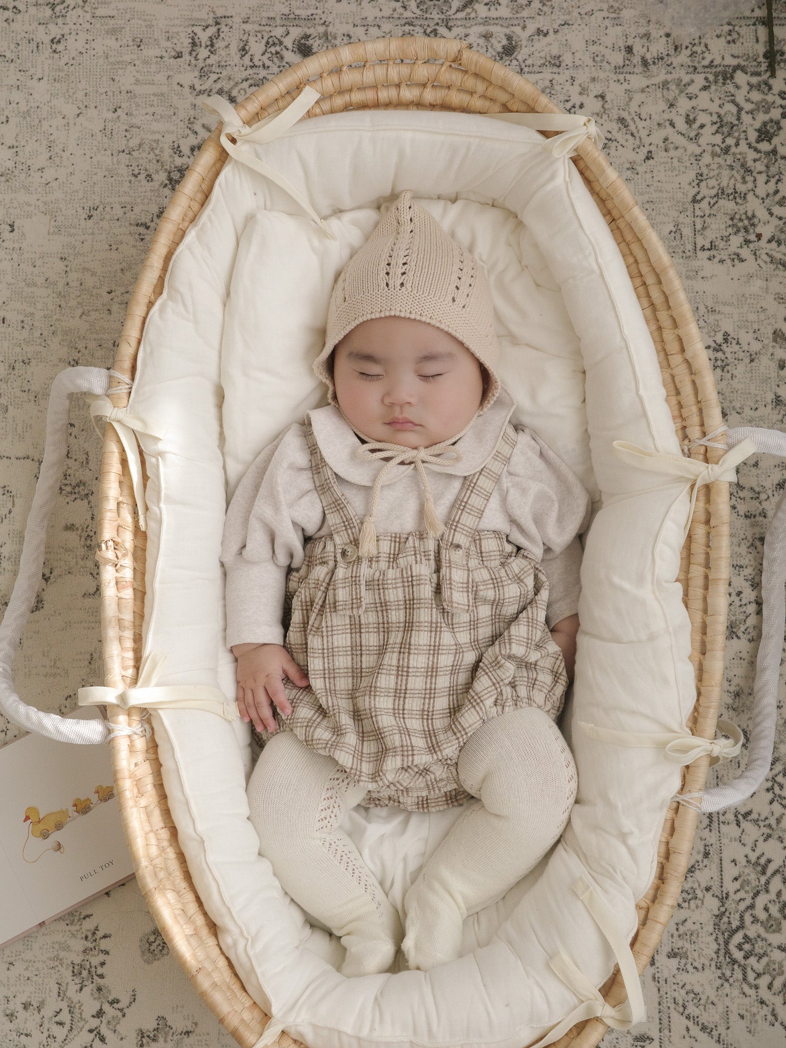 Soft check suspender bloomer